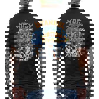 イスタンブール 猫の街 トルコ土産 トルコ猫好きギフト メンズTシャツ バックプリント - Kawaiitshirt