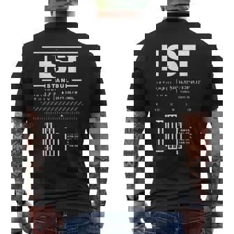 イスタンブール空港 トルコ メンズTシャツ バックプリント - Kawaiitshirt