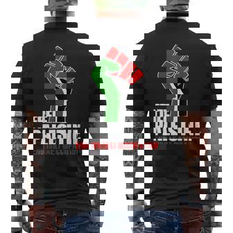 イスラエル人民の自由なパレスチナの職業 メンズTシャツ バックプリント - Kawaiitshirt