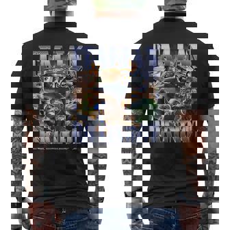 イタリア Brainrot 面白い トラララ クロコディロ ミーム ジョーク ブーツレッグ メンズTシャツ バックプリント - Kawaiitshirt