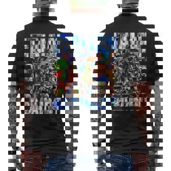 イタリア ブレイン ブートレッグ レトロ ミーム シャーク トラレロ トラララ メンズTシャツ バックプリント - Kawaiitshirt