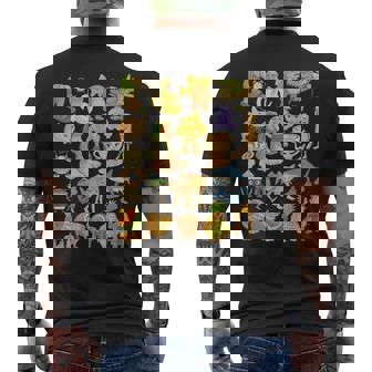 イタリア ブレイン ロート ミーム タイプ コレクション クレヨン キッズ 手描き メンズTシャツ バックプリント - Kawaiitshirt