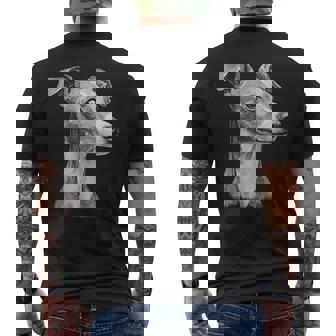 イタリアン グレイハウンド 犬 モチーフ ペット イタリアン グレイハウンド メンズTシャツ バックプリント - Kawaiitshirt