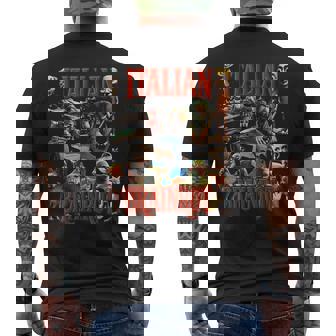 イタリアンブレイン レッド ウイルス ミーム マニア グラフィック メンズTシャツ バックプリント - Kawaiitshirt