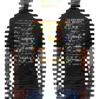 イタリアーノブレインロットディバーテンテイタリアーノブレインロットミーム メンズTシャツ バックプリント - Kawaiitshirt