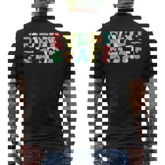 イベントスタッフ イベント企画 イベントプランナー メンズTシャツ バックプリント - Kawaiitshirt