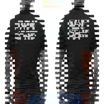 イベントスタッフ メンズTシャツ バックプリント - Kawaiitshirt