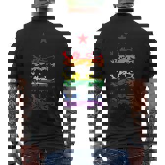 イングランド スリーレインボー プライド 紋章ライオンズ サッカー フットボール メンズTシャツ バックプリント - Kawaiitshirt