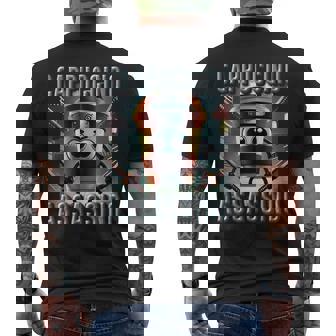 インターネット 陽気なミーム Aiキャラクター カプチーノ アサシーノ メンズTシャツ バックプリント - Kawaiitshirt