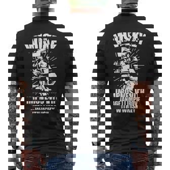 ウイスキー 年齢に合わせて改善 ウイスキーで改善 メンズTシャツ バックプリント - Kawaiitshirt