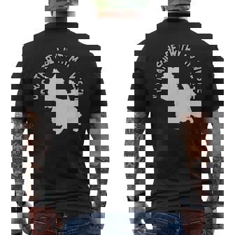 ウエスト・ハイランド・テリア-ウェスティと一緒にいたい メンズTシャツ バックプリント - Kawaiitshirt