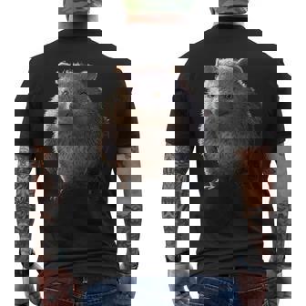 ウォンバット オーストラリア 有袋類 スイートウォンバット メンズTシャツ バックプリント - Kawaiitshirt