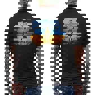 ウクライナ 切手 ウクライナ 切手 旗 ウクライナ プライド メンズTシャツ バックプリント - Kawaiitshirt