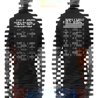 ウクレレコード 面白いプレーヤー 音楽好き ミュージシャン グラフィック メンズTシャツ バックプリント - Kawaiitshirt