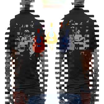 ウクレレダンスwithウクレレミュージシャン軍団 メンズTシャツ バックプリント - Kawaiitshirt