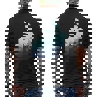 ウサギ バニー 野ウサギ 動物 野生 芸術的 グラフィック 自然 メンズTシャツ バックプリント - Kawaiitshirt