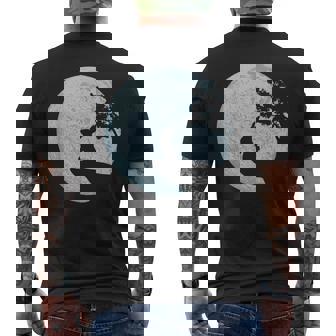 ウサギのギフトアイデア ウサギ 月 イースターバニー メンズTシャツ バックプリント - Kawaiitshirt