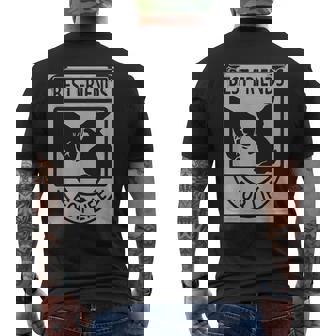 ウサギの親友 ライフ ペットギフト メンズTシャツ バックプリント - Kawaiitshirt