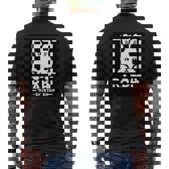 ウサギシリーズ（公式ロゴ） メンズTシャツ バックプリント - Kawaiitshirt