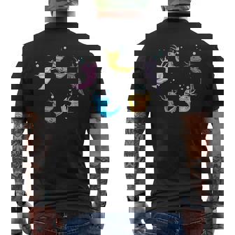 ウーパールートル メキシコウォーターサラマンダー カラフルなウーパールーパー メンズTシャツ バックプリント - Kawaiitshirt