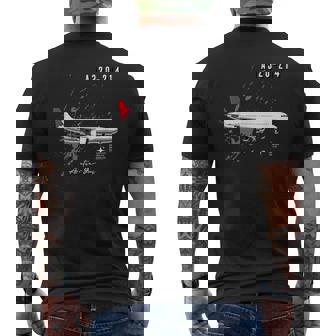 エアクラフト A320-214 メンズTシャツ バックプリント - Kawaiitshirt