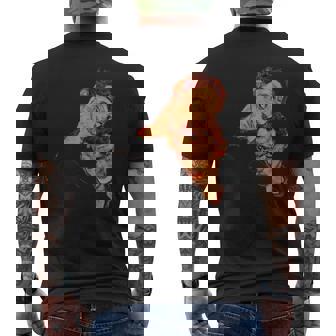 エゴン・シーレ作「ダブル・セルフ・ポートレート」1915 メンズTシャツ バックプリント - Kawaiitshirt