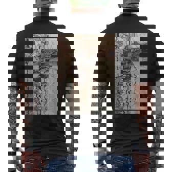 エゴン・シーレ作「トリエステの港」1907 メンズTシャツ バックプリント - Kawaiitshirt