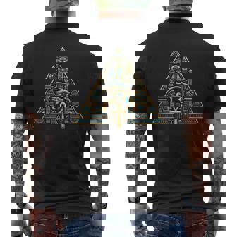 エジプト スフィンクス ファラオ 古代エジプト ピラミッド 象形文字 メンズTシャツ バックプリント - Kawaiitshirt