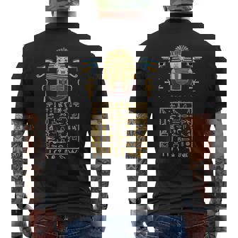 エジプトヒエログリフ シンボル ツタ王 ファラオ 長袖tシャツ メンズTシャツ バックプリント - Kawaiitshirt
