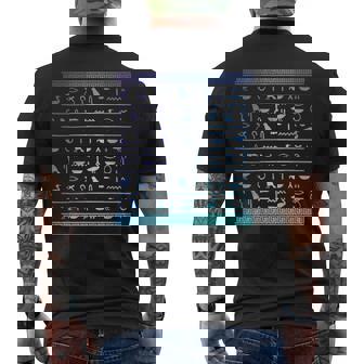 エジプトヒエログリフ古代エジプトの歴史 メンズTシャツ バックプリント - Kawaiitshirt