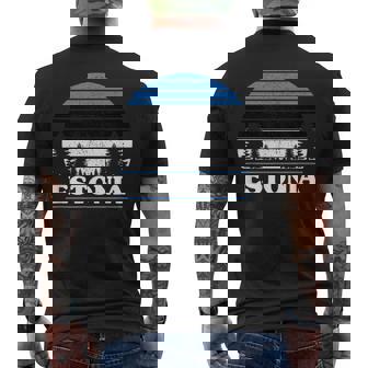 エストニア メンズTシャツ バックプリント - Kawaiitshirt