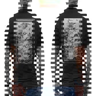 エッシャーのバベルの塔 メンズTシャツ バックプリント - Kawaiitshirt