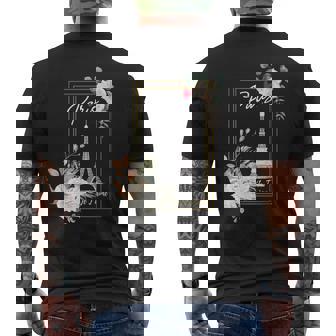 エッフェル塔 パリ ホリデー フランス お土産 メンズ レディース キッズ メンズTシャツ バックプリント - Kawaiitshirt