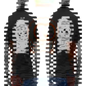 エッホエッホ 一生懸命に走るフクロウの赤ちゃん イラスト メンズTシャツ バックプリント - Kawaiitshirt