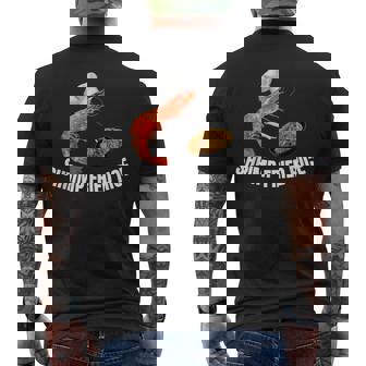 エビチャーハン-面白いミーム メンズTシャツ バックプリント - Kawaiitshirt