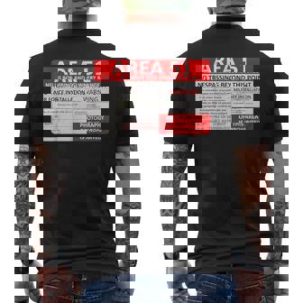 エリア51 フェイクミリタリーサイン メンズTシャツ バックプリント - Kawaiitshirt