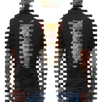 エルガト ミーム 悲しい泣き猫 マンチキン キティ ミーム トレンディ メンズTシャツ バックプリント - Kawaiitshirt