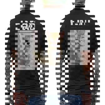 エルガト ミーム 猫 メンズTシャツ バックプリント - Kawaiitshirt