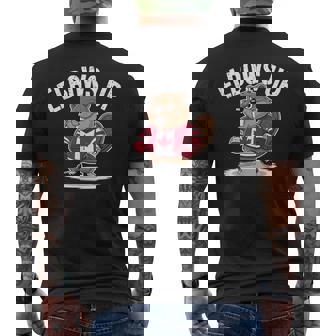 エルボーズ アップ ホッケー ビーバー カナダ人 誇り高き北 強くて自由 メンズTシャツ バックプリント - Kawaiitshirt