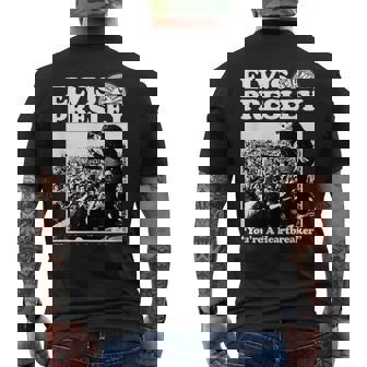 エルヴィス・ア・ハートブレイカー キング・オブ・ロックンロール 音楽 メンズTシャツ バックプリント - Kawaiitshirt