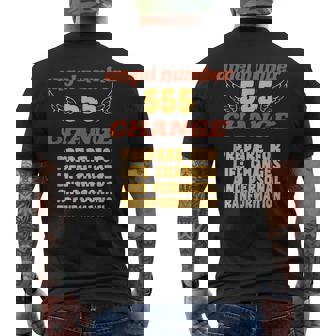 エンジェルナンバー555変更数秘術パーソナルナンバー555 メンズTシャツ バックプリント - Kawaiitshirt