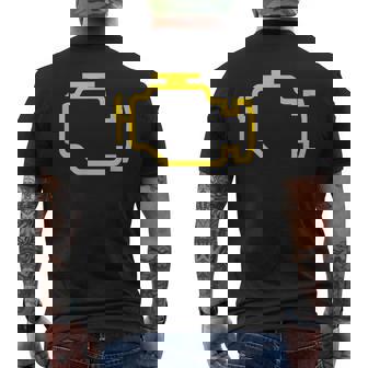 エンジンライトをチェック メンズTシャツ バックプリント - Kawaiitshirt