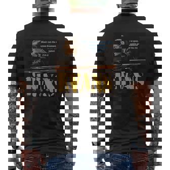 エヴァンス ジャズ 知恵 ピアニスト ミュージシャン メンズTシャツ バックプリント - Kawaiitshirt