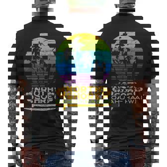 オアフ島ノースショア ハワイお土産サーフィンスタイル メンズTシャツ バックプリント - Kawaiitshirt