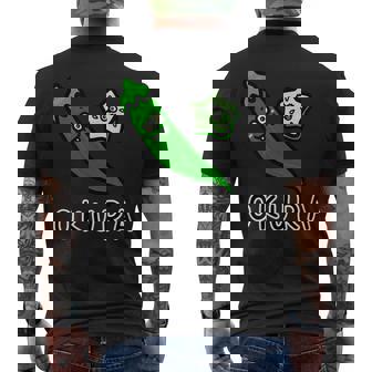 オクラさん メンズTシャツ バックプリント - Kawaiitshirt