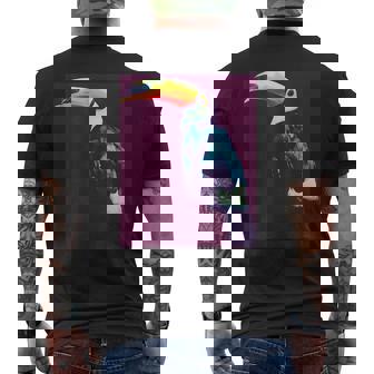 オニオオハシ 鳥 メンズTシャツ バックプリント - Kawaiitshirt