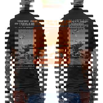 オポチュニティ 火星探査機 最後の言葉 メンズTシャツ バックプリント - Kawaiitshirt