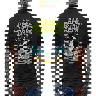 オルカレロ オルカラ イタリアンシャチ ブレイン ミーム メンズTシャツ バックプリント - Kawaiitshirt