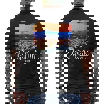 オレゴン州 ポートランドのお土産 ポートランド メンズTシャツ バックプリント - Kawaiitshirt
