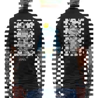 オーシャンキング シャーク ハングリーシャーク キング Eat Now Nom メンズTシャツ バックプリント - Kawaiitshirt